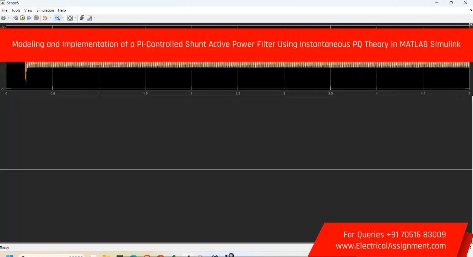 PI-Controlled Shunt Active Power Filter for Advanced Harmonic Compensation MATLAB Simulink screenshot 10